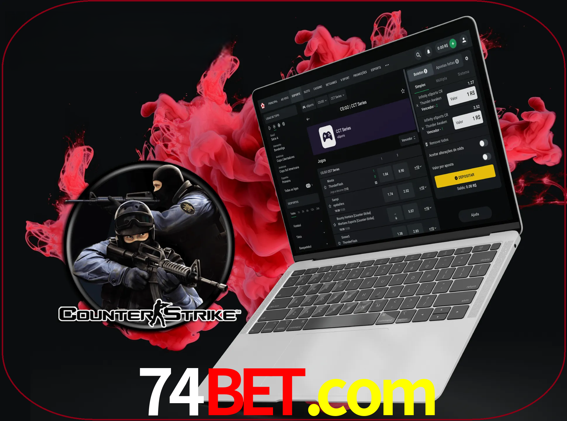 Um grande número de jogos irá agradar aos fãs deste jogo de tiro no sítio Web e na aplicação da empresa 74bet.