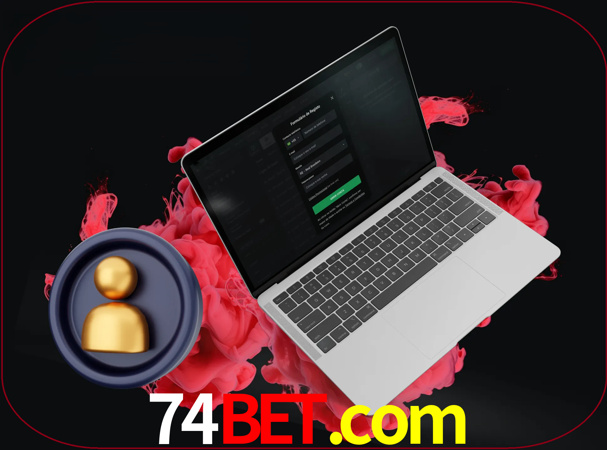 No cabeçalho do site 74bet, clique no botão que o levará a um formulário especial onde terá de introduzir as suas informações actuais.